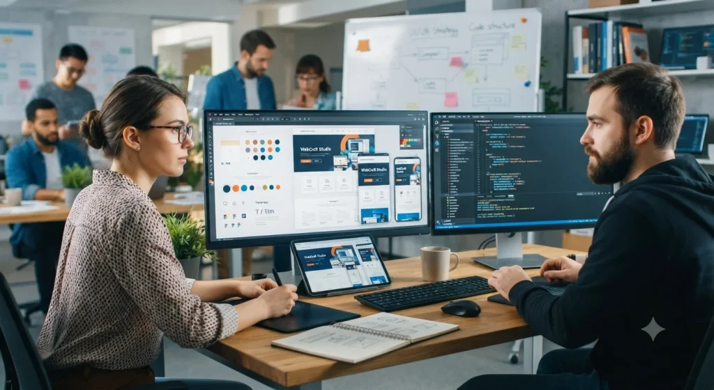الفرق بين تصميم المواقع وبرمجة المواقع