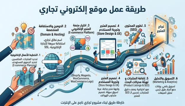 طريقة عمل موقع الكتروني تجاري