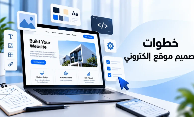 خطوات تصميم موقع إلكتروني