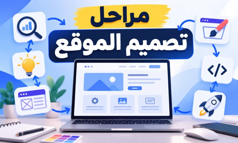 مراحل تصميم الموقع بتدفق إبداعي